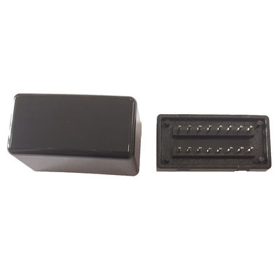 Black 327 OBD2 Plug Adapter Housing ABS Brass With J1962 Connector