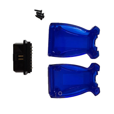Blue Automotive Male Car Connector Adapter Housing J1962 16 Pin Socket