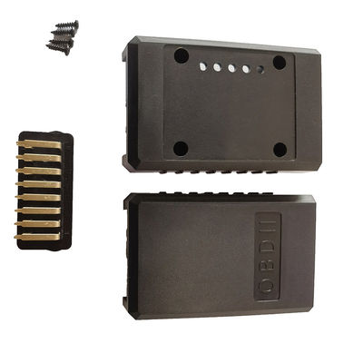 Gold Plated ABS OBD2 Cable Adapter , 16 Pin Car Connection Female Adapter