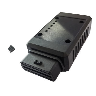 Gold Plated ABS OBD2 Cable Adapter , 16 Pin Car Connection Female Adapter