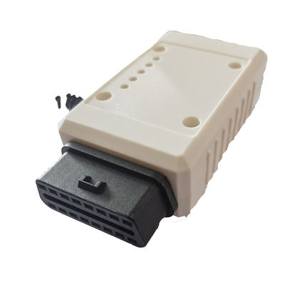 Female 16 Pin OBD Plug Adapter , Bent Pin OBD2 Motorcycle Adapter