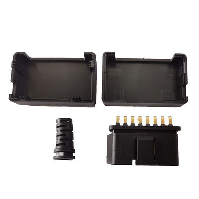 Obd2 16Pin Bent Pin Gold Plated Male Connector Obd Diagnostic Plug Housing