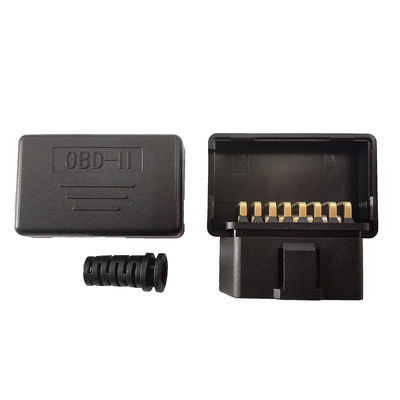 Obd2 16Pin Bent Pin Gold Plated Male Connector Obd Diagnostic Plug Housing