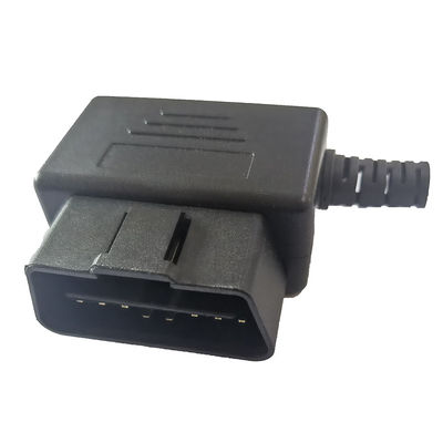 Obd2 16Pin Bent Pin Gold Plated Male Connector Obd Diagnostic Plug Housing