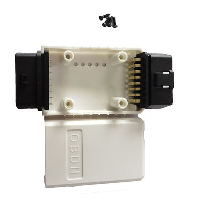 OEM Assembled OBDII 16 PIN Housing Gold Plated Bent Pin Male With OBD2 Assembled Female Connector