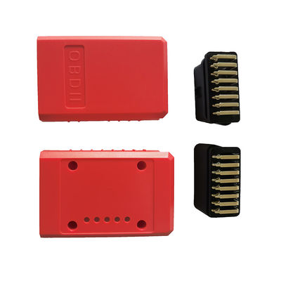 Bent Pin Gold Plated Male And Female OBD Connector And Plastic OBD2 Enclosure Housing For Diagnostic Tools