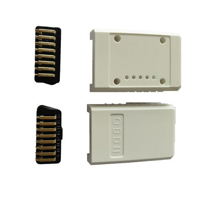 Only Housing No PCB OBD2 Double Opening Bent Pin Gold Plated Male Bent Pin Nickel Plated Female Assembled OBD2 Housing