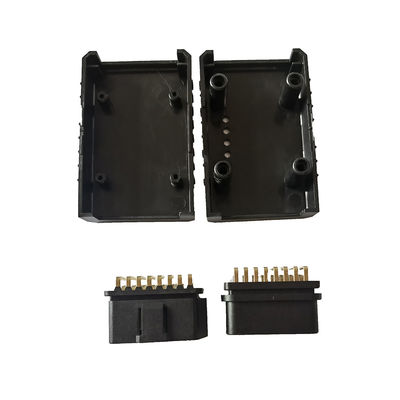 Bent Pin Gold Plated Male and Female Car Diagnostic OBD2 Connector With Black Shell