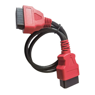 ขั้วต่อสีแดง Obd2 สายเคเบิลอะแดปเตอร์ความยาว 30 ซม. 16 ขาชายถึง 2 หญิง