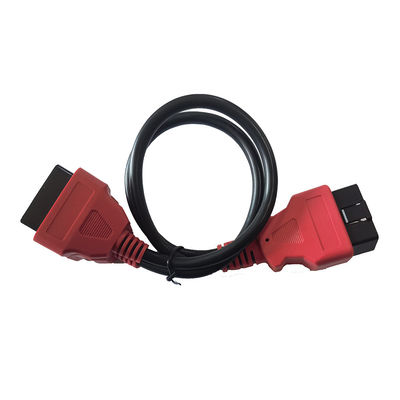 ขั้วต่อสีแดง Obd2 สายเคเบิลอะแดปเตอร์ความยาว 30 ซม. 16 ขาชายถึง 2 หญิง