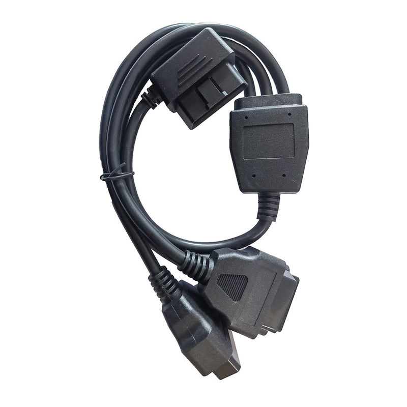 3女性延長へのデータOBD OBD2 Yケーブル16 Pin 1の男性の肘