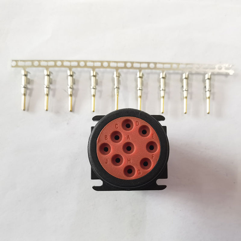 9 conector macho preto do cabo de extensão de Pin Deutsch J1939 para o caminhão resistente