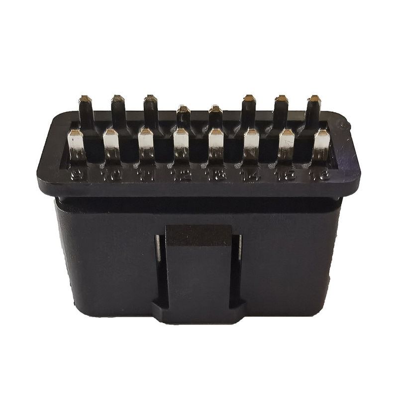 Brass Male OBD Car Connector Socket 12V J1962 16 Pin High Performance