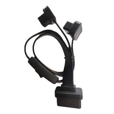 Cable del cable de extensión de los diagnósticos Obd2 del coche práctico con el interruptor