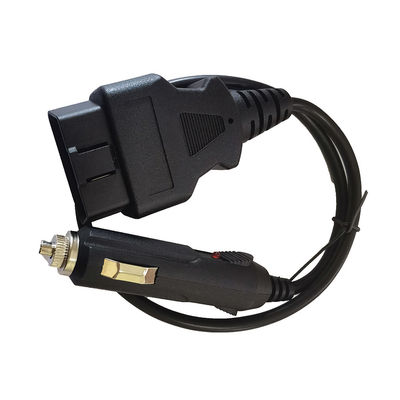 16タバコのライターに男女Pin OBD2 OBD GPSケーブルの黒