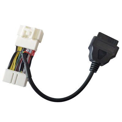 馬小屋30cmの車26 Pinポリ塩化ビニールのPE材料のためのOBD2走査器ケーブル